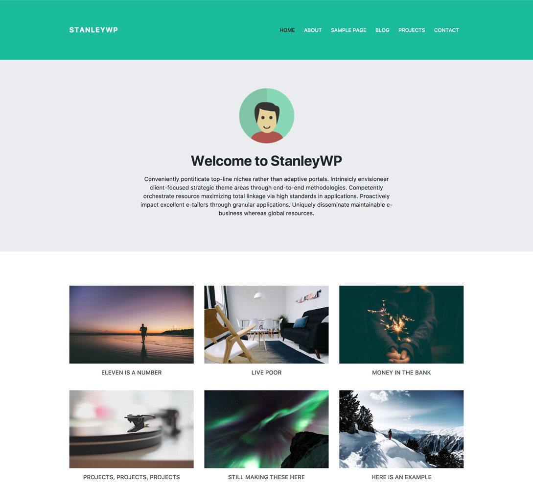 StanleyWP - Bootstrap 4 WordPress Theme